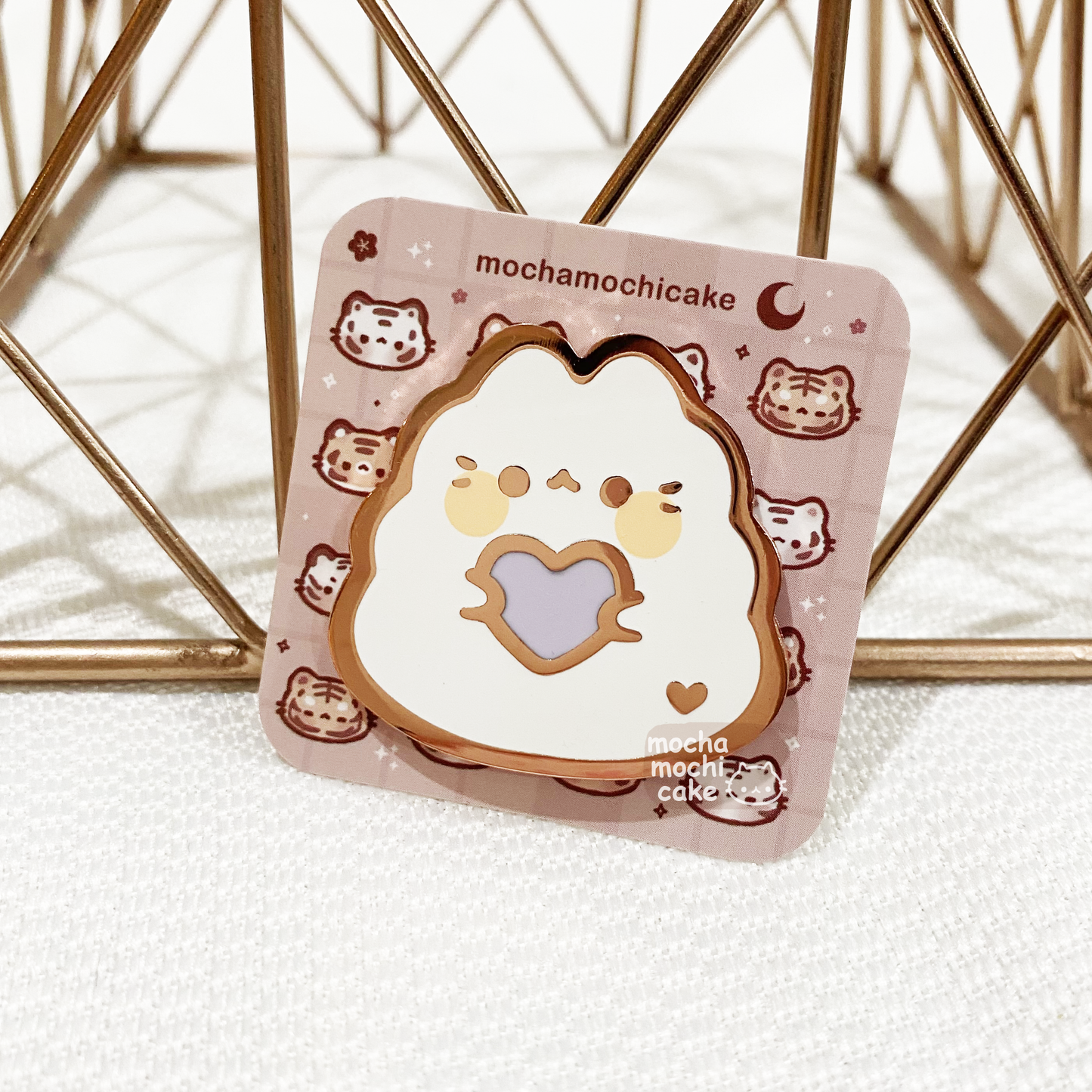 Fluffy Chonky Cat Hard Enamel Pin