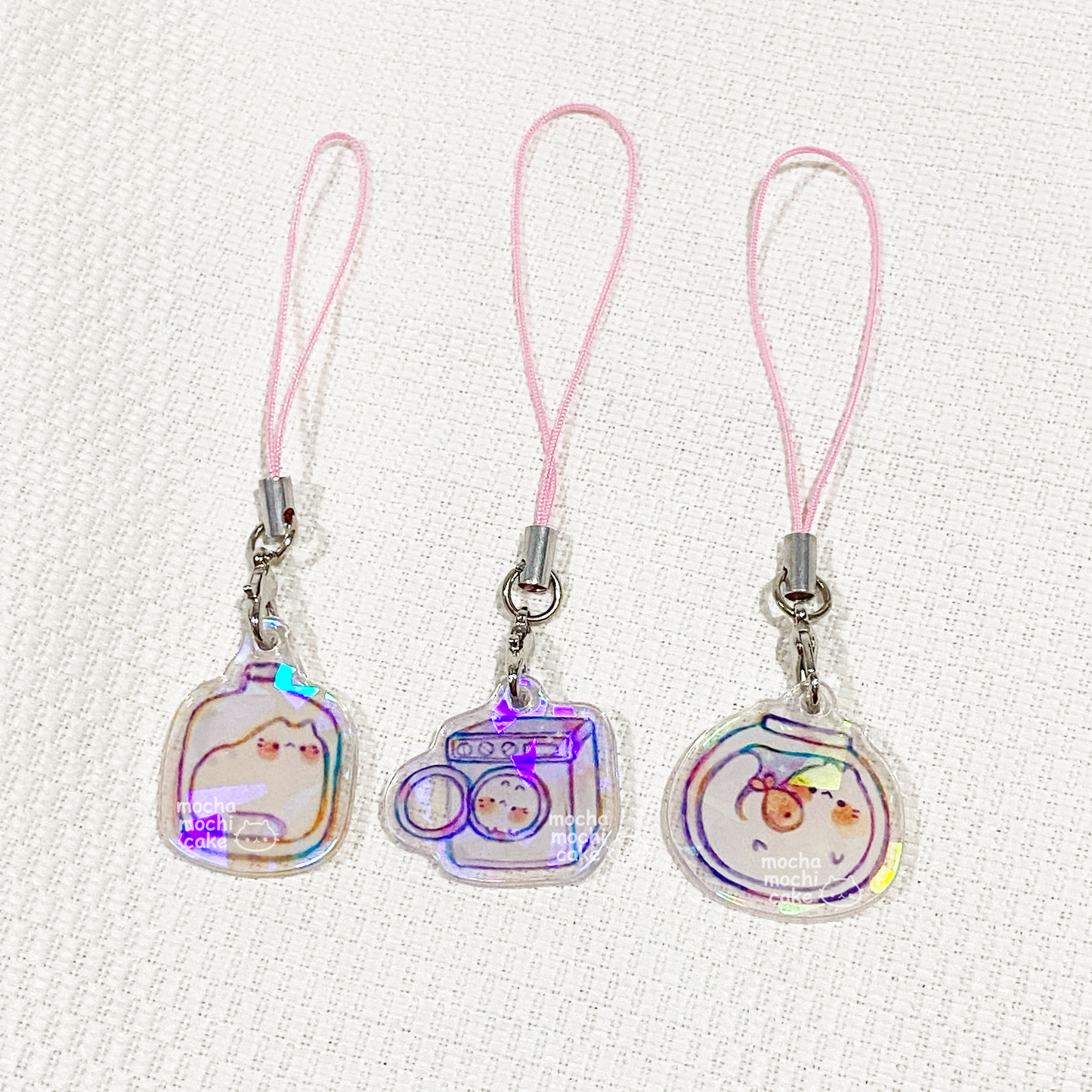 Liquid Cats Acrylic Phone Charm