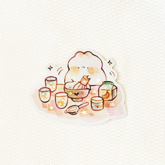 Making Matcha Vinyl Sticker