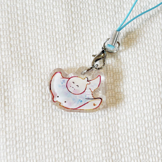 Manta Ray Phone Charm