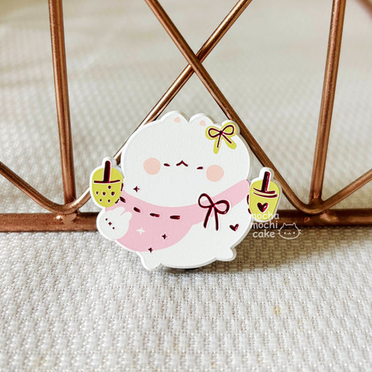 Matcha Gorlie Kitty Dyed Enamel Pin