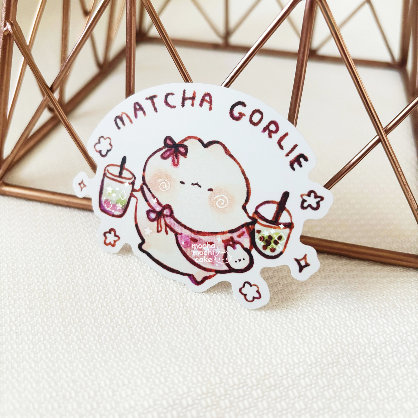Matcha Gorlie Vinyl Sticker
