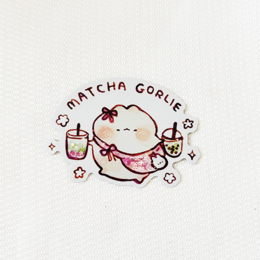 Matcha Gorlie Vinyl Sticker