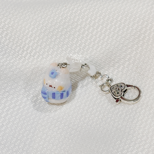 Snow Miffy Polymer Clay Keychain