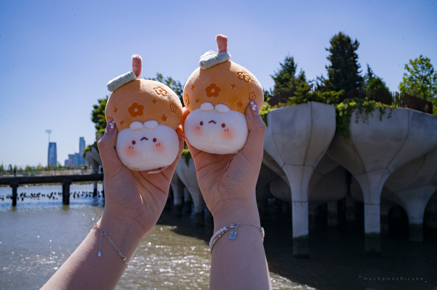 Mochi Mikan Kitty Plush Keychain