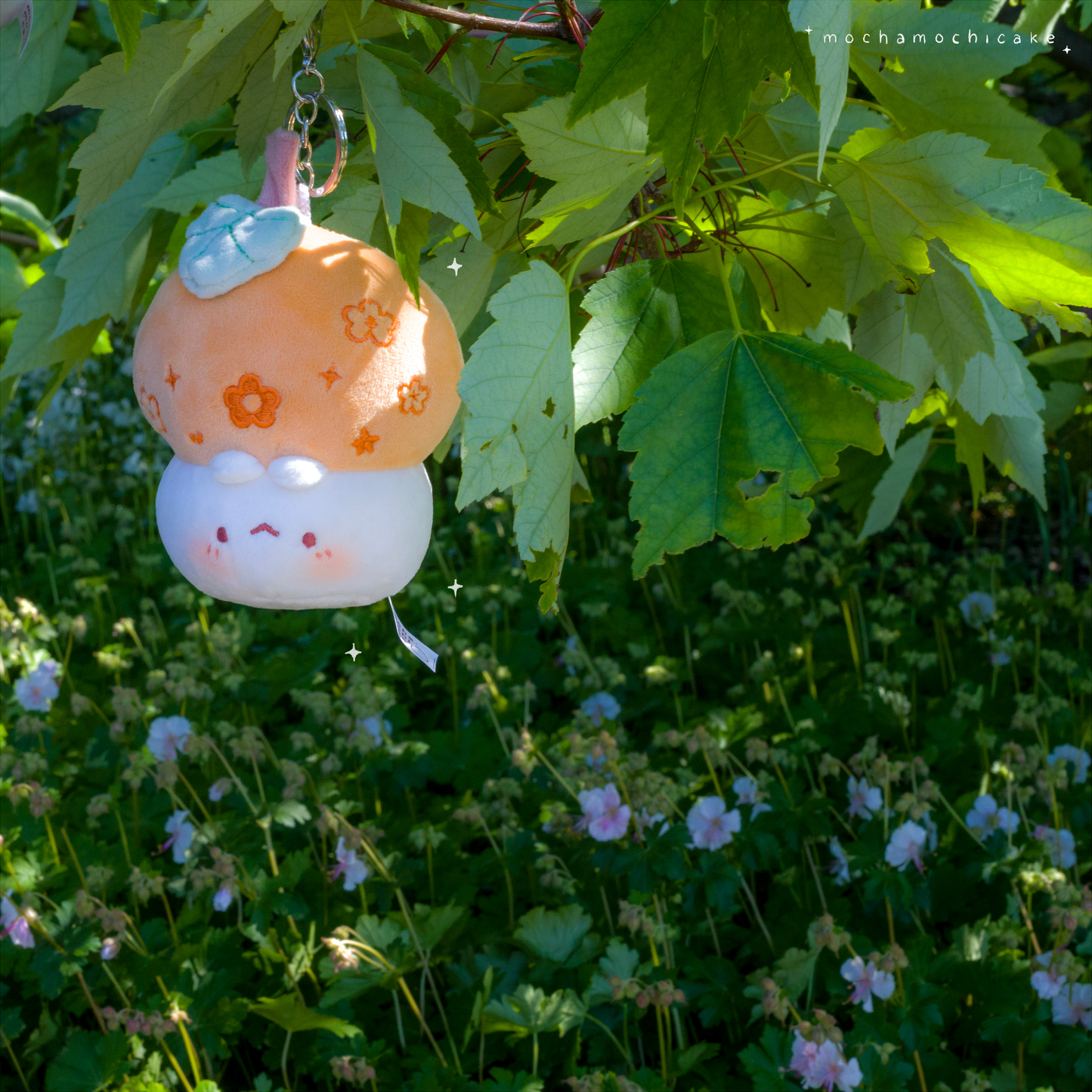 Mochi Mikan Kitty Plush Keychain