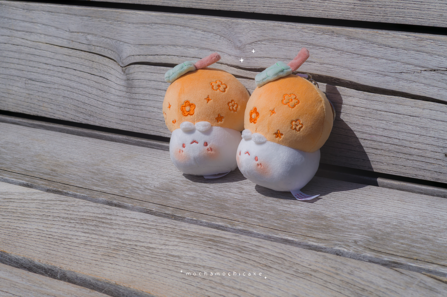 Mochi Mikan Kitty Plush Keychain