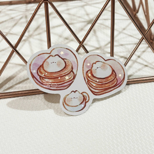 Little Pancake Kitties Vinyl Sticker