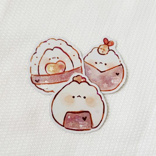 Little Onigiris Vinyl Sticker Set