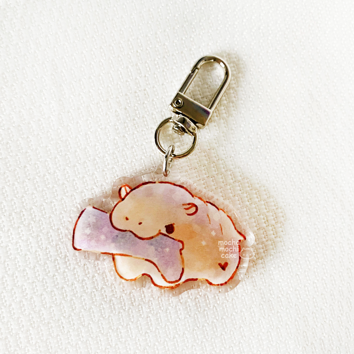 Moo Deng Hippo Acrylic Keychain