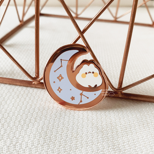 Dreamy Moon Bunny Hard Enamel Pin