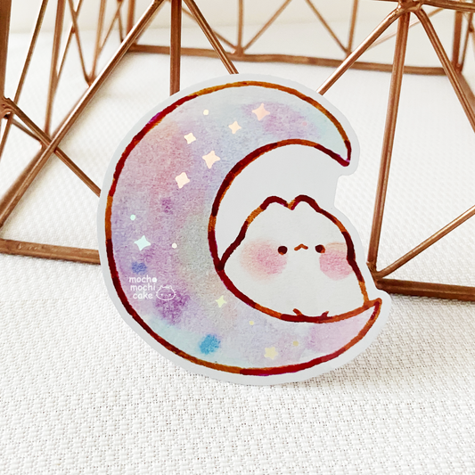 Dreamy Moon Bunny Vinyl Sticker