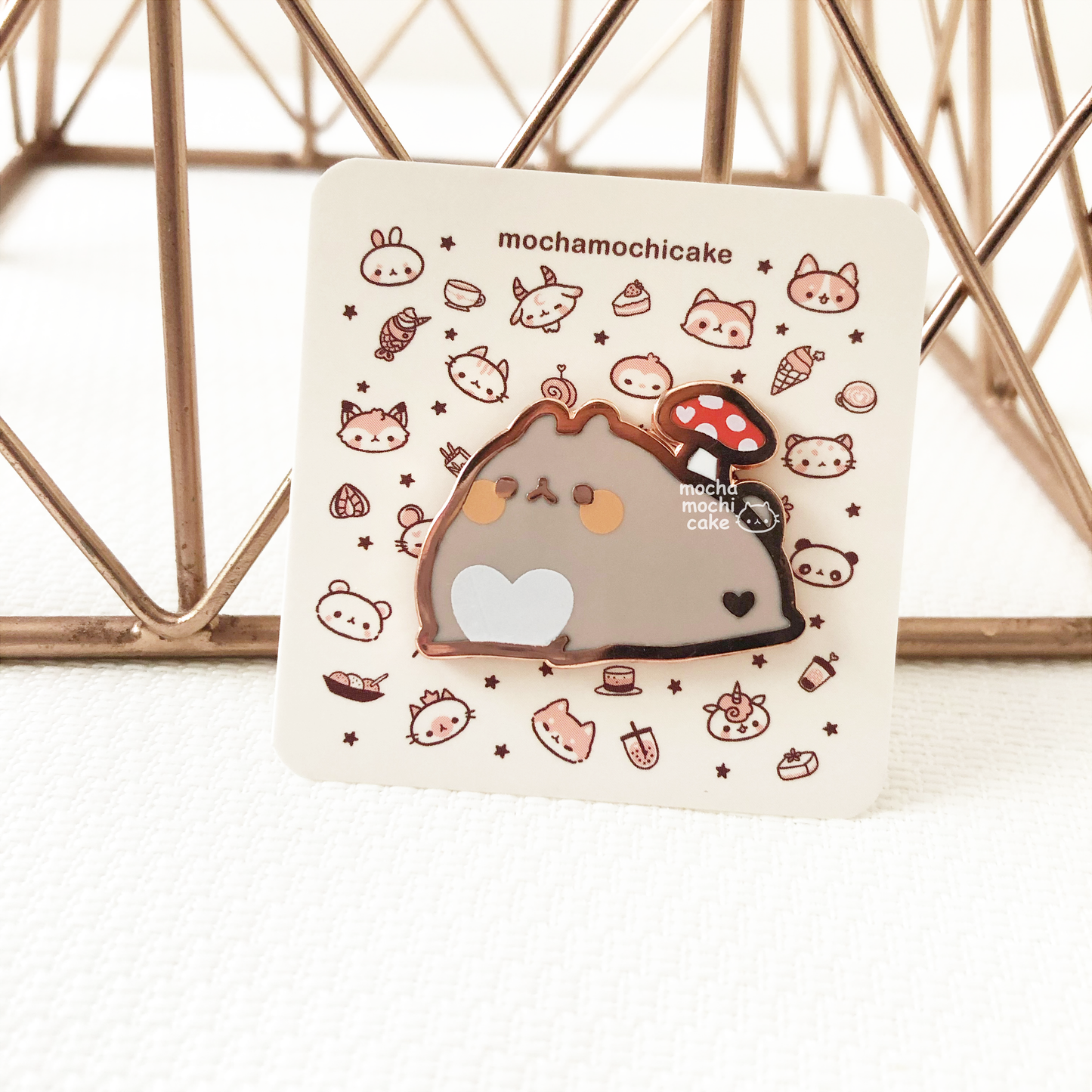 Mushroom Bunny Hard Enamel Pin