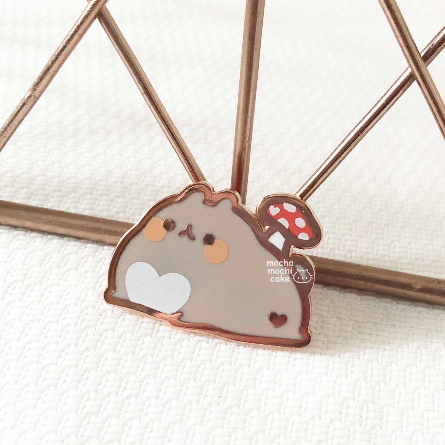 Mushroom Bunny Hard Enamel Pin