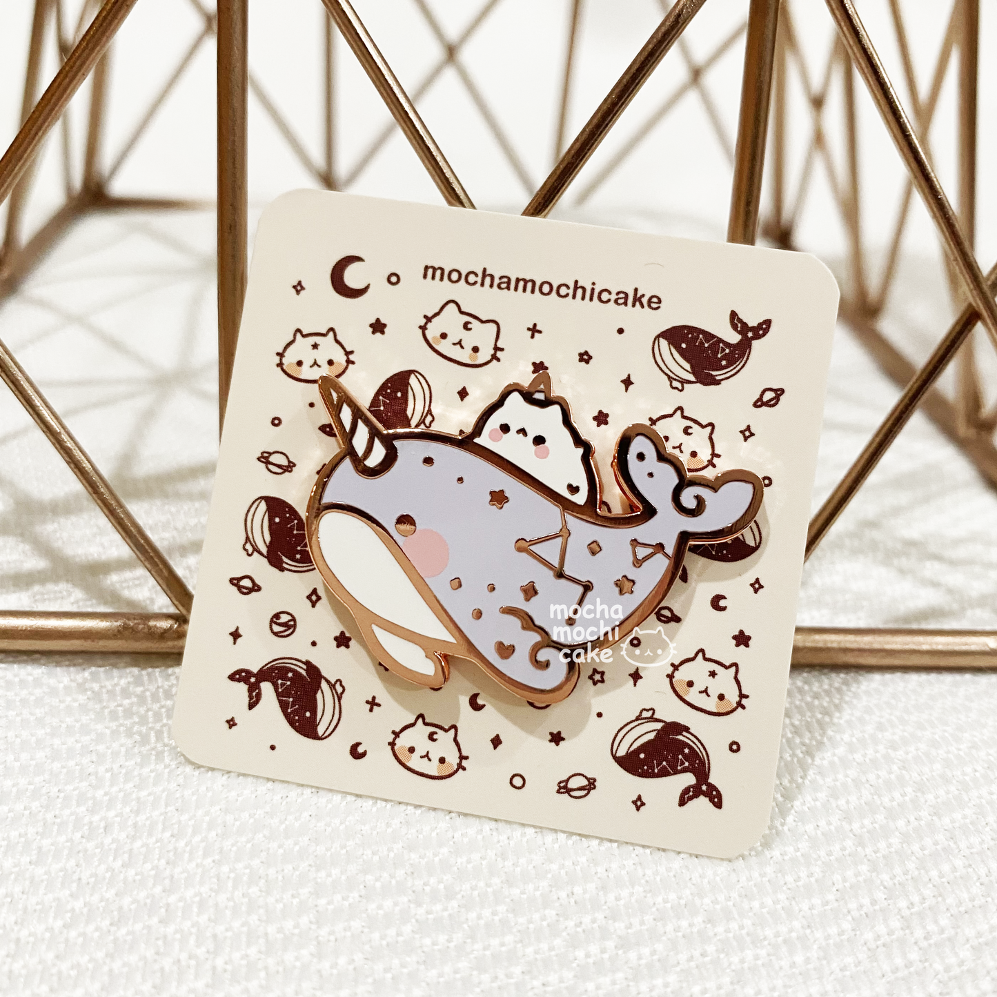 Dreamy Kitty Narwhal Hard Enamel Pin