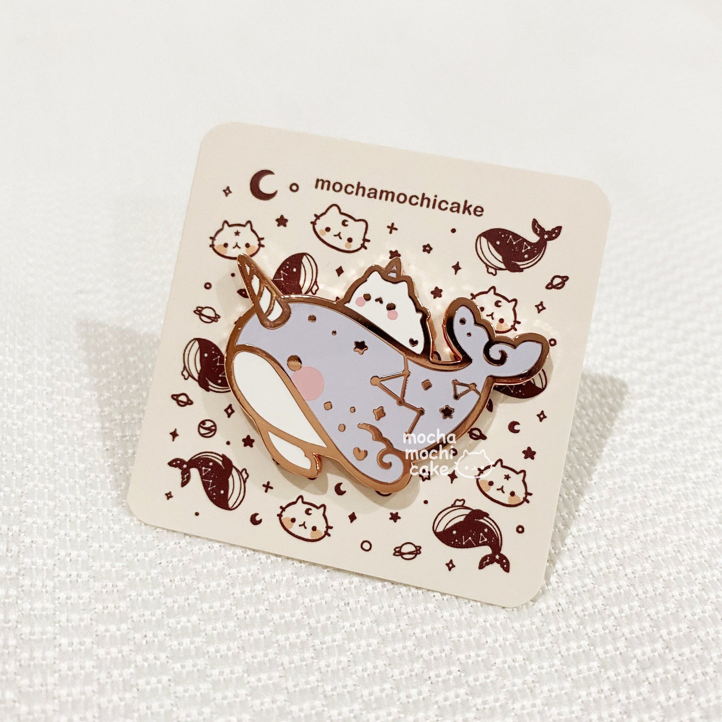 Dreamy Kitty Narwhal Hard Enamel Pin