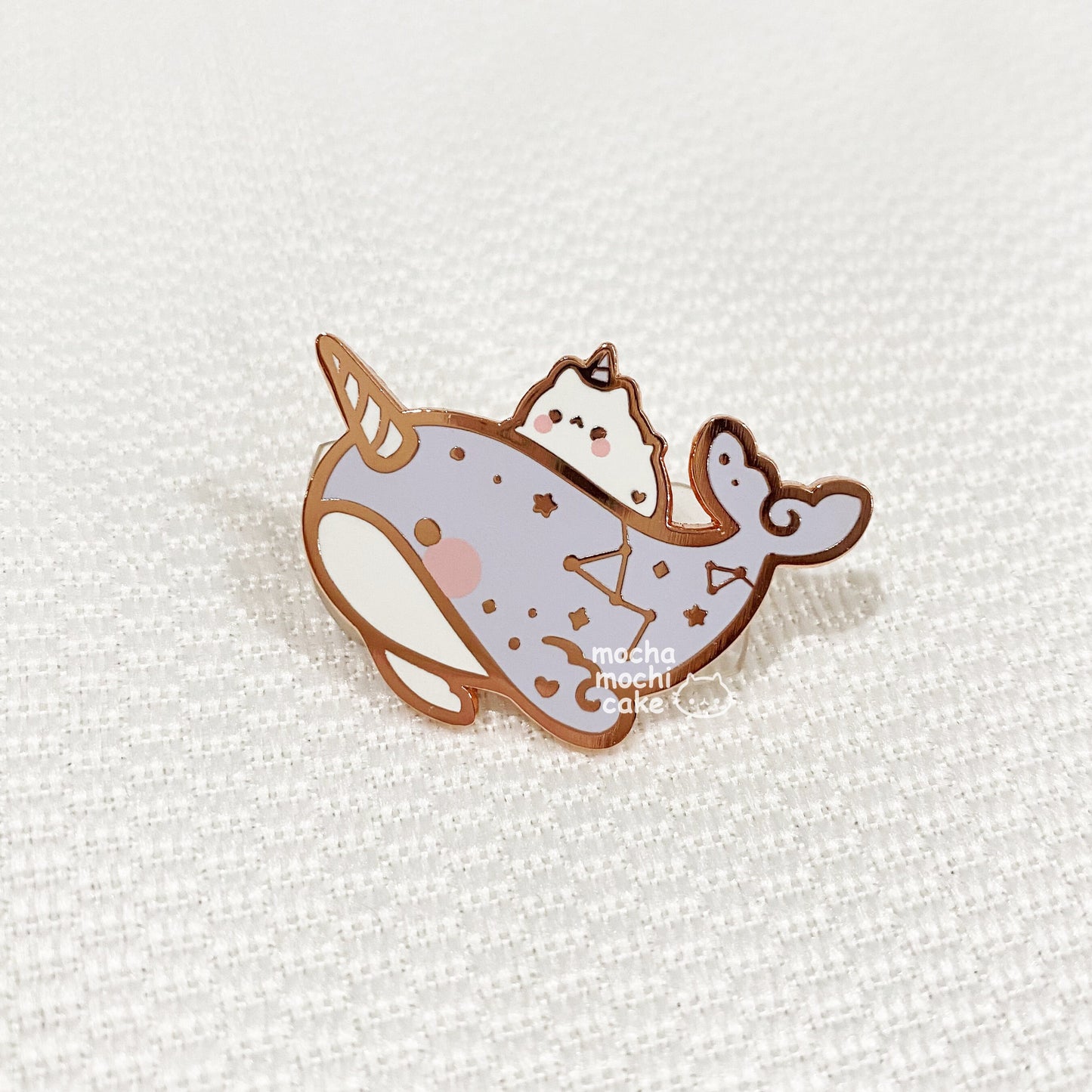 Dreamy Kitty Narwhal Hard Enamel Pin