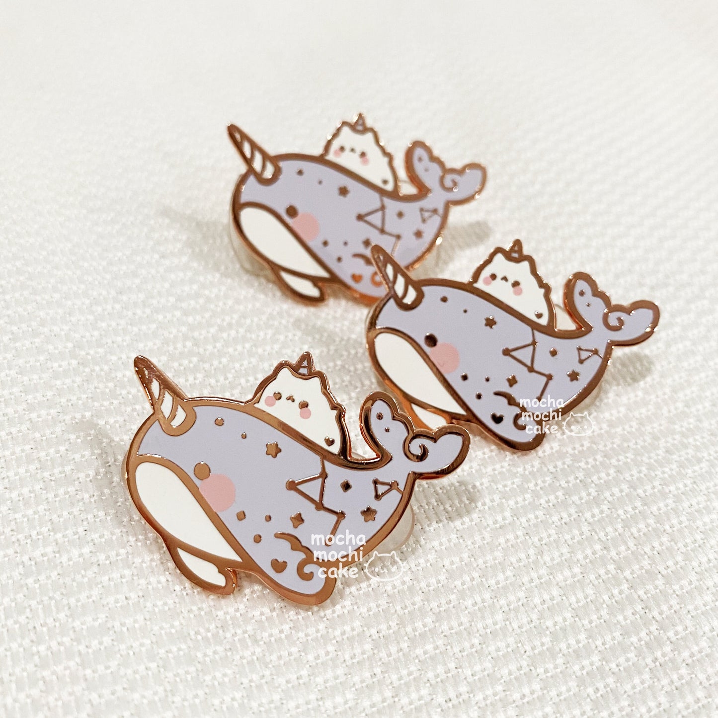 Dreamy Kitty Narwhal Hard Enamel Pin