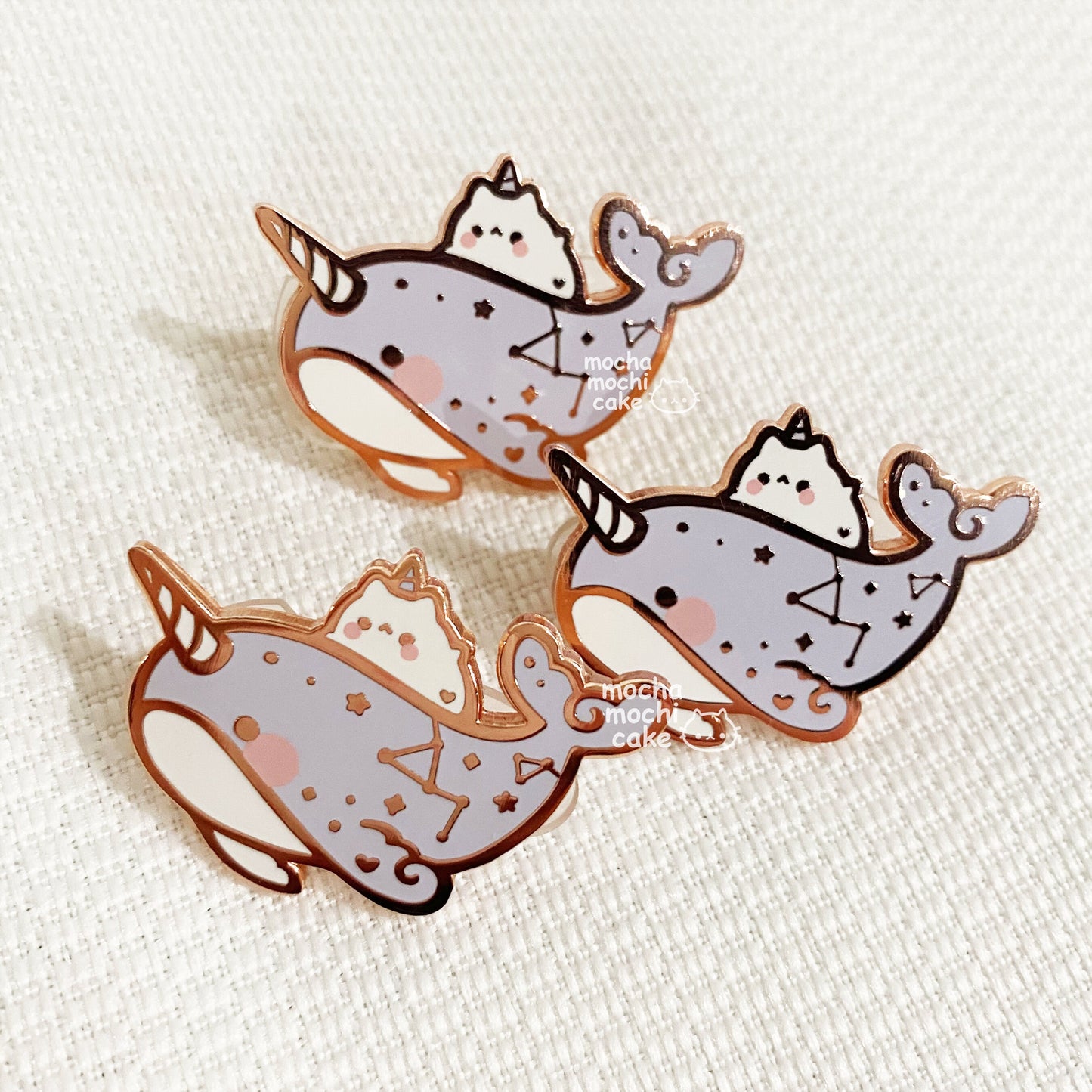 Dreamy Kitty Narwhal Hard Enamel Pin