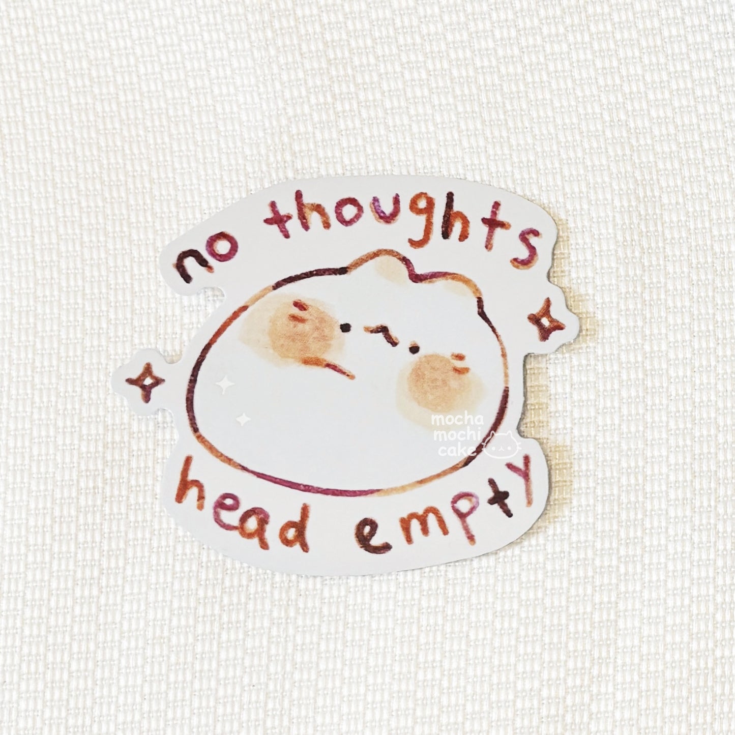 No Thoughts Head Empty Vinyl Sticker