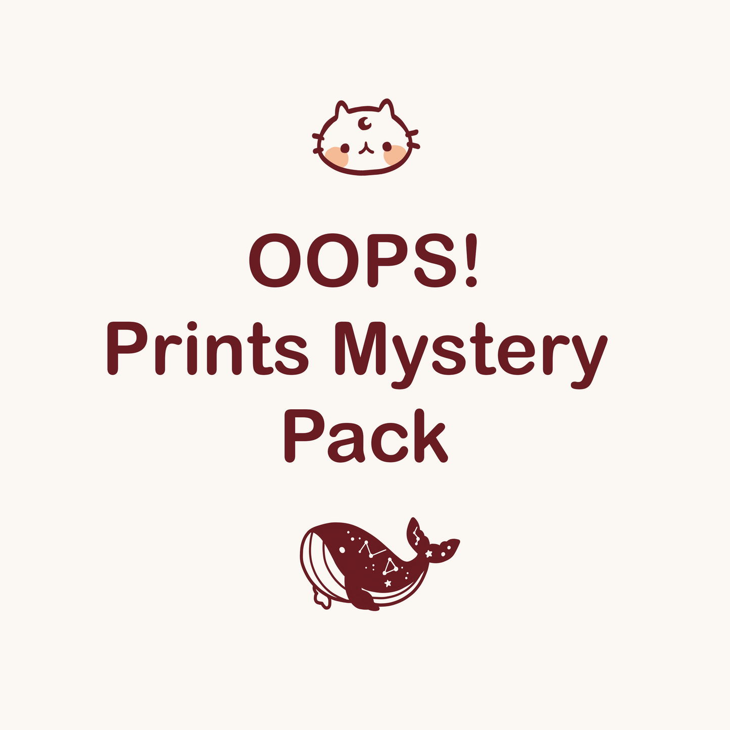 Cute Oopsie Bag! Mystery Prints Grab Bag | Random Discounted B-grade Prints