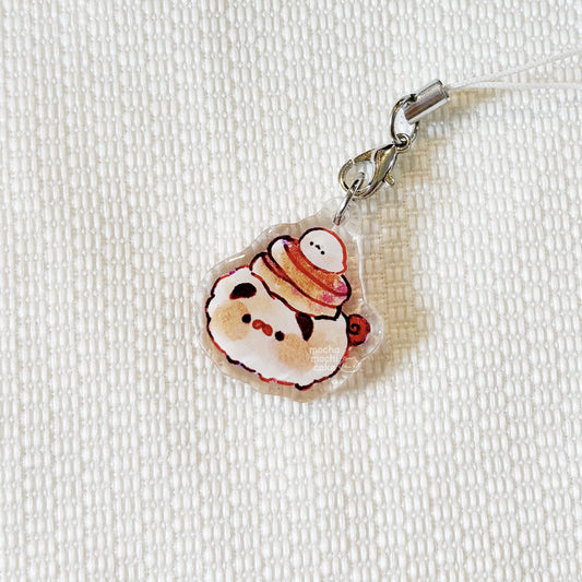 Pug Pancake Phone Charm
