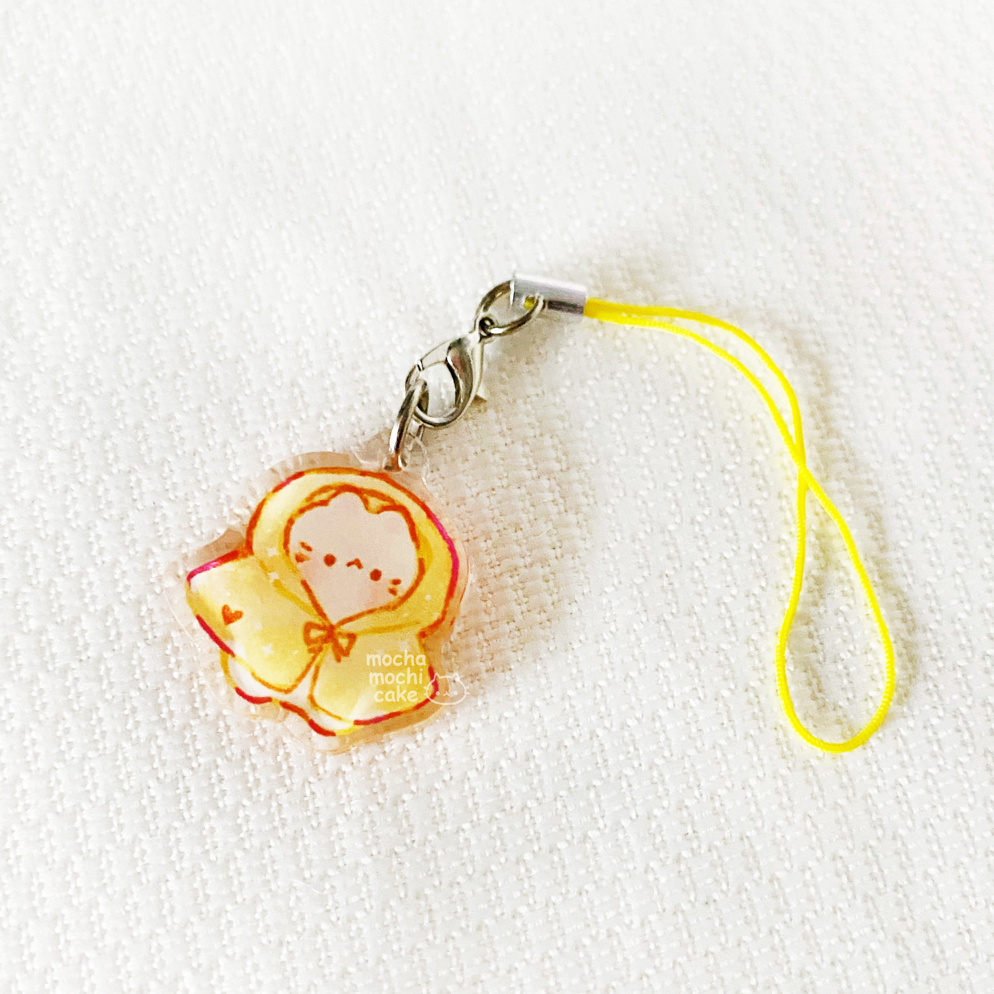 Raincoat Kitty Phone Charm