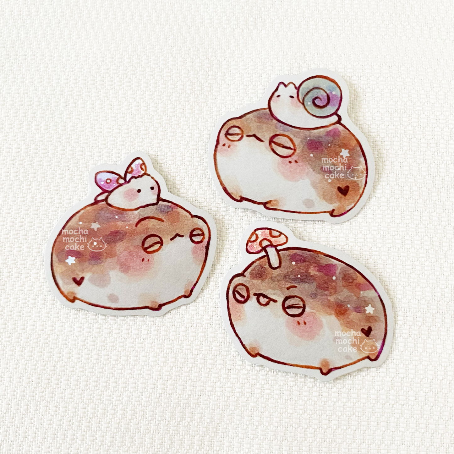 Rain Frogs Vinyl Sticker Set