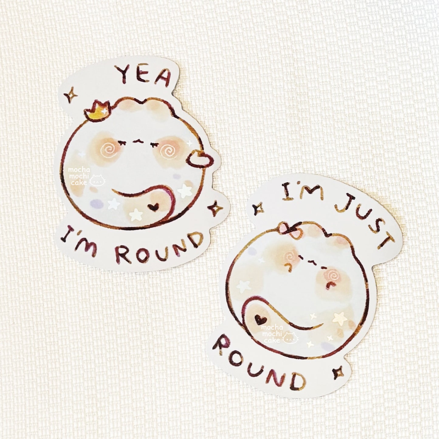Round Cats Vinyl Stickers Set