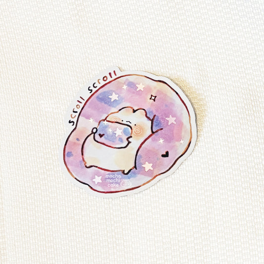 Scrolling Vinyl Sticker