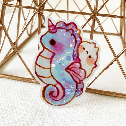 Dreamy Seahorse Vinyl Sticker