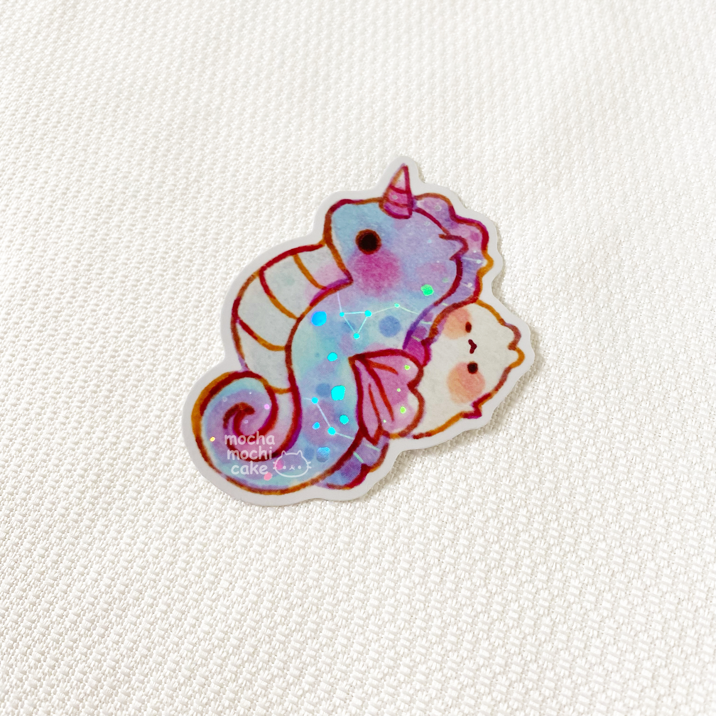 Dreamy Seahorse Vinyl Sticker