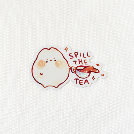 Spill The Tea Vinyl Sticker