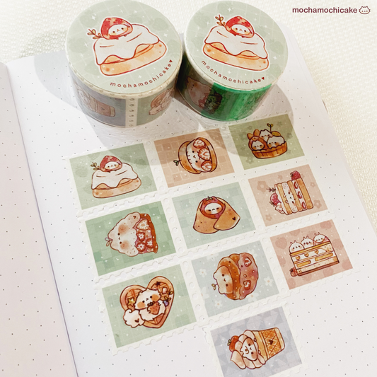 Strawberry Desserts Stamp Washi Tape