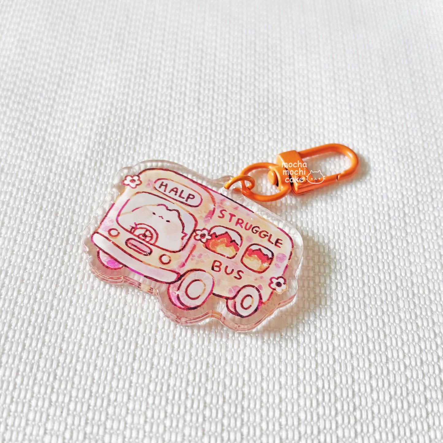 Struggle Bus Acrylic Keychain