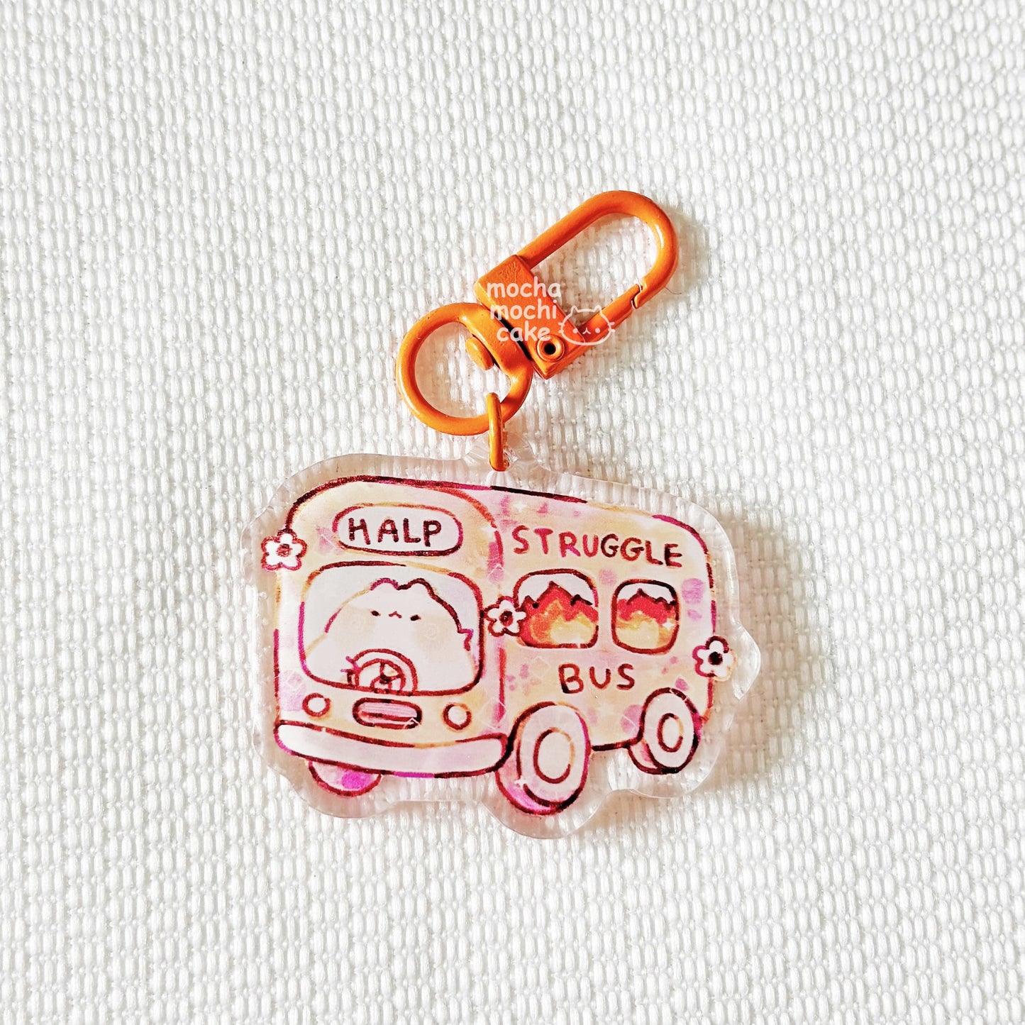 Struggle Bus Acrylic Keychain