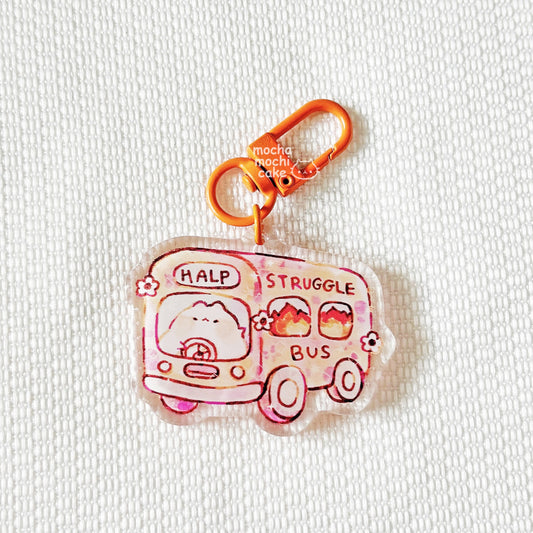Struggle Bus Acrylic Keychain