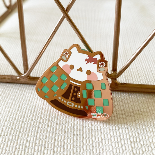 Tanjiro Kitty Hard Enamel Pin | Demon Slayer