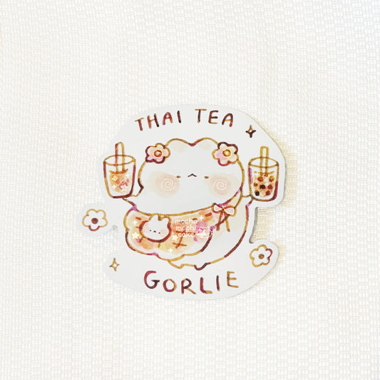 Thai Tea Gorlie Vinyl Sticker