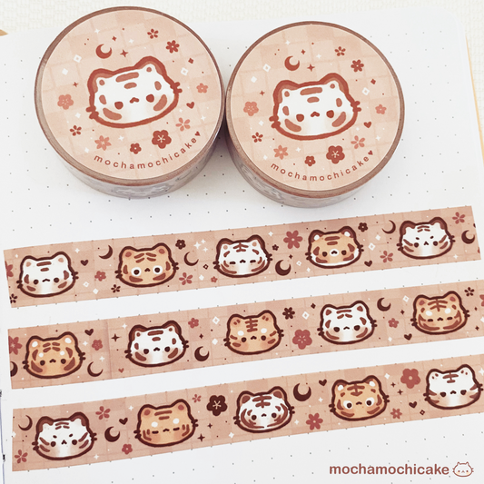 Dreamy Flower Tigers Washi Tape