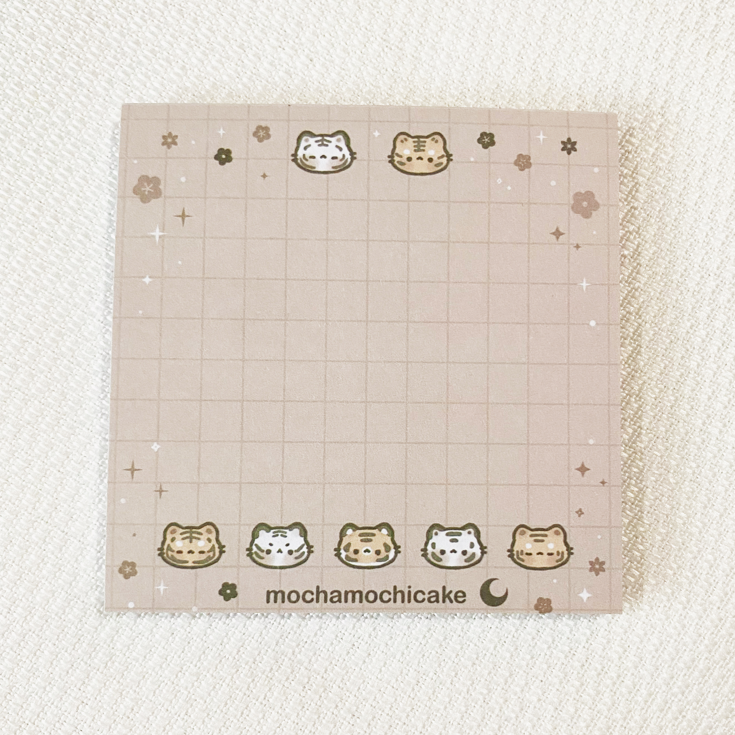 Dreamy Flower Tigers Memo Pad