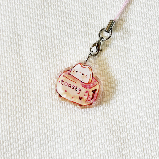 Toasty Kitty Phone Charm