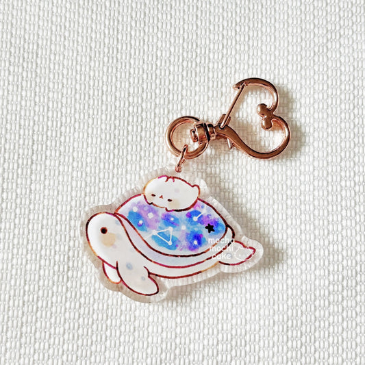 Dreamy Turtle Acrylic Keychain