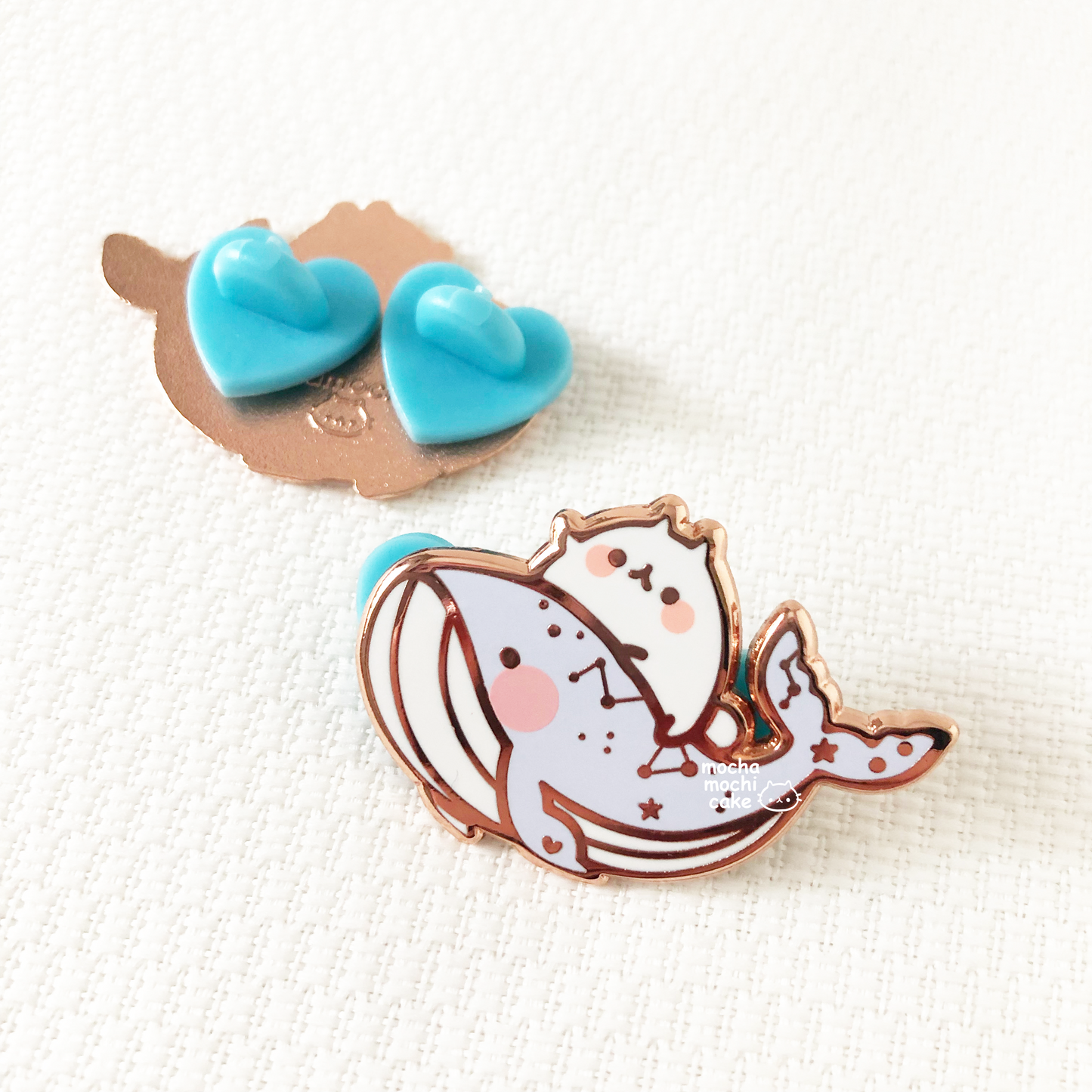 Dreamy Kitty Whale Hard Enamel Pin