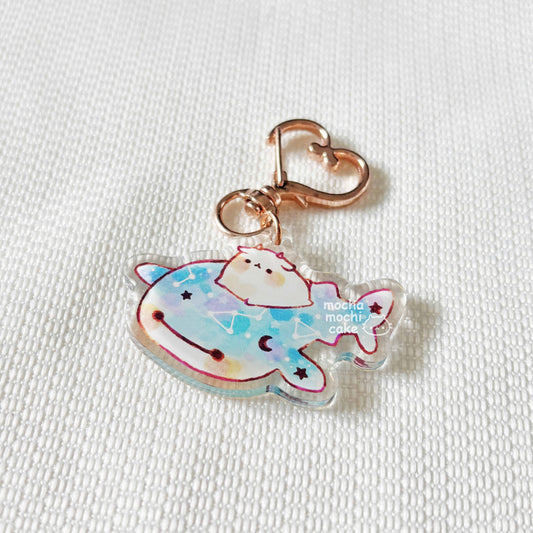 Dreamy Whale Shark Acrylic Keychain