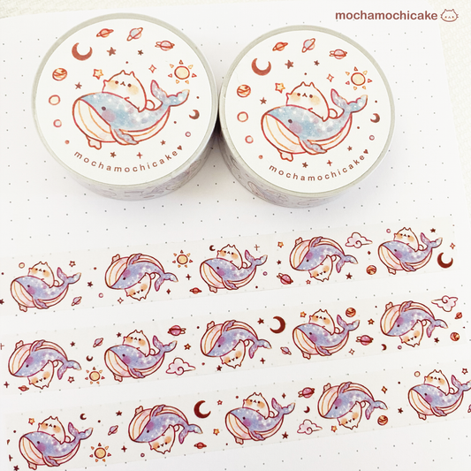 Dreamy Kitty Whales Washi Tape