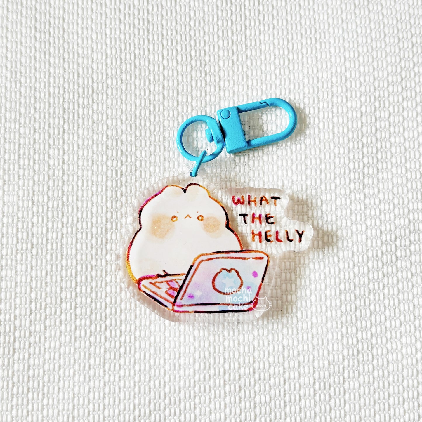 What the Helly Acrylic Keychain