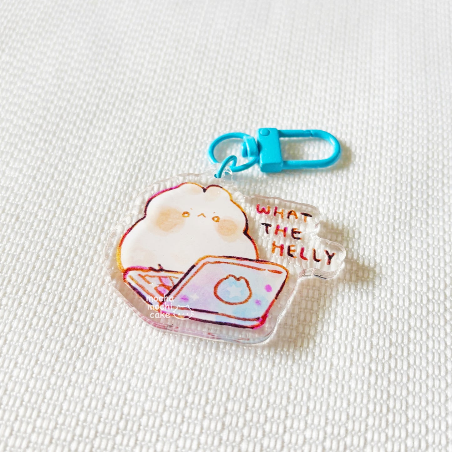 What the Helly Acrylic Keychain