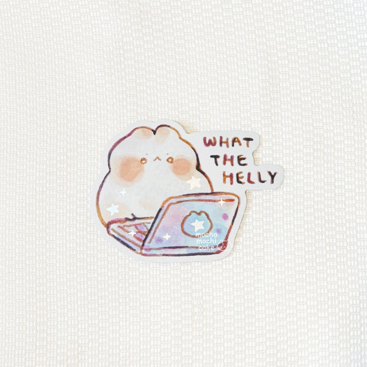 What The Helly Vinyl Sticker